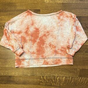 FP Movement Tie-Dye Sweatshirt in Coral and White
NWOT